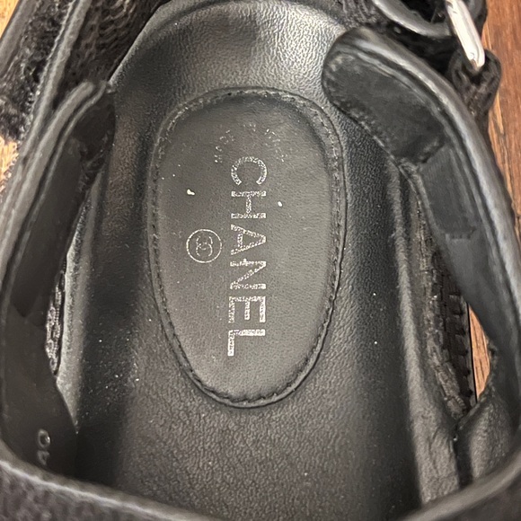 Chanel Black Double Strap Dad Sandals size 40 - Picture 5 of 8
